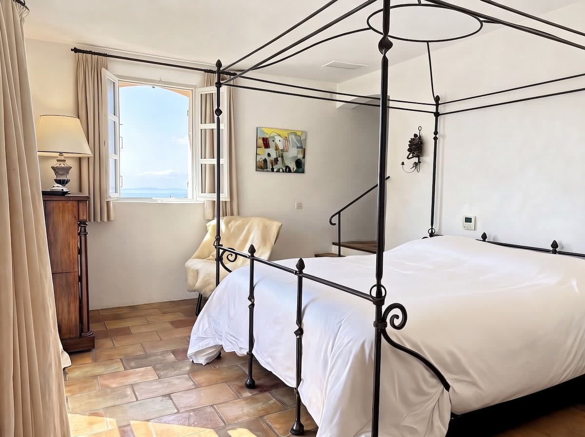 Master Bedroom, the queen bedroom in the pool-side wing, view 1 of 9.