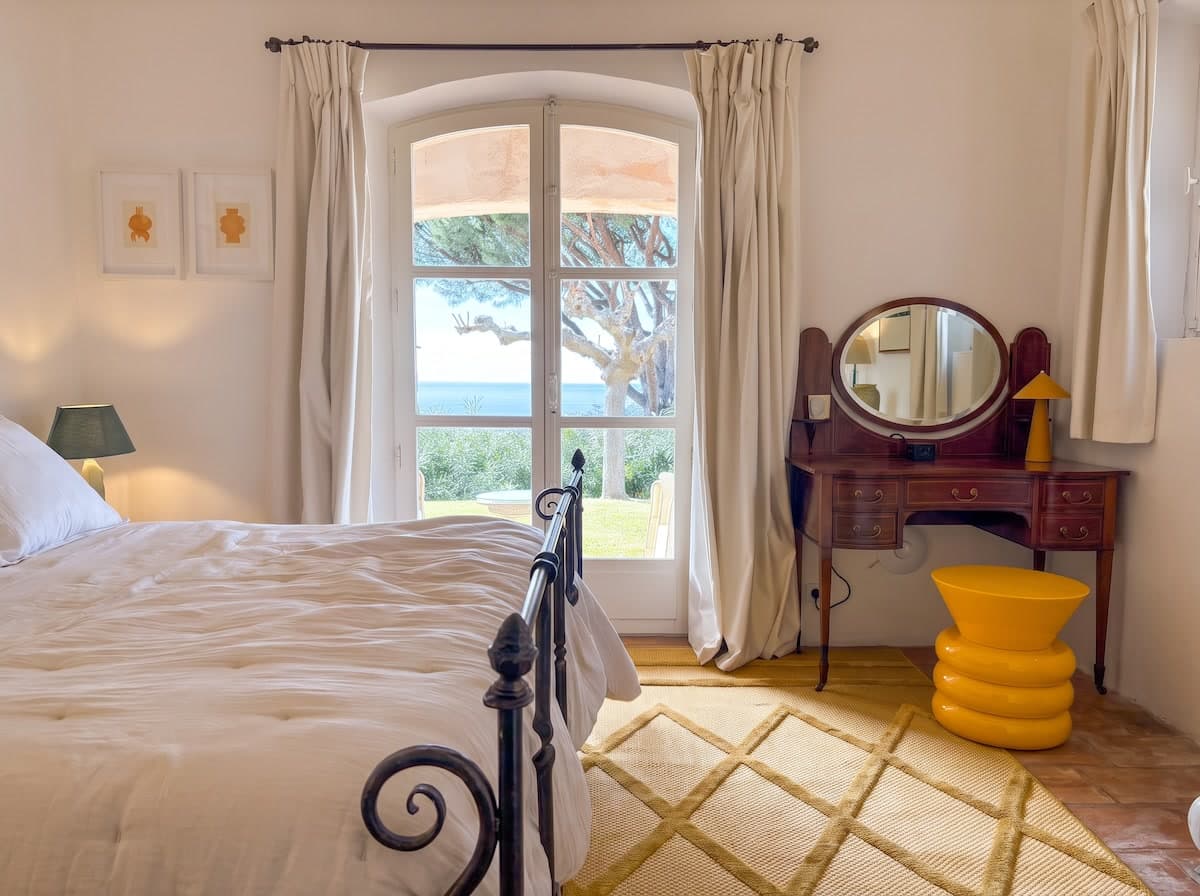 Mimosa Bedroom, a king bedroom in the garden wing, view 1 of 8.